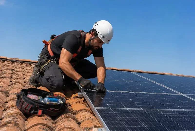 Maintenance et monitoring de panneaux solaires à Brizon